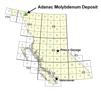 Adanac Molybdenum Deposit