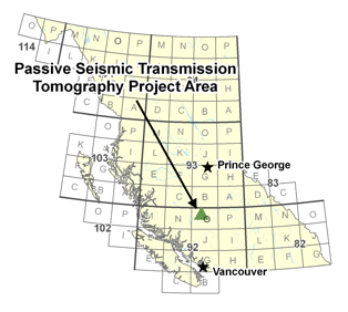 Passive Seismic Transmission Tomography Project Area