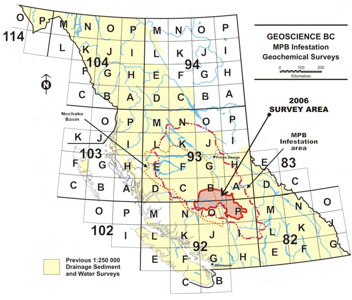 South Nechako Basin and Cariboo Basin Lake Sediment Geochemical Survey