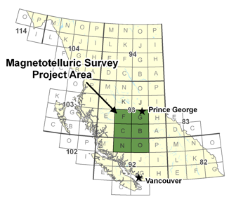 Magnetotelluric Survey Project Area