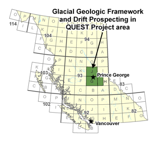 Glacial Geologic Framework and Drift Prospecting in QUEST Project area