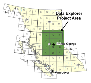 Google Earth Data Explorer Project Area