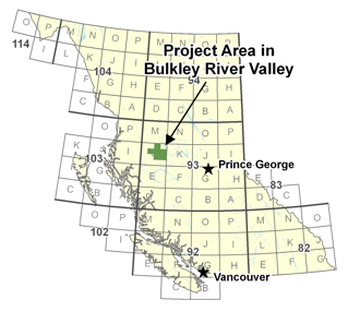 Project Area in Bulkley River Valley