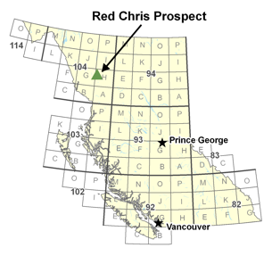 Red Chris Prospect location