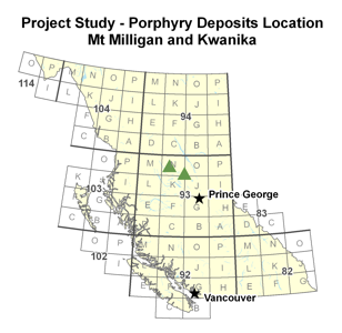 Project Study Porphyry Deposits Location
